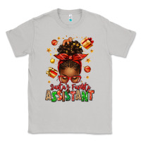 Moon Dust santa's favorite assistant afro messy bun Classic Tee - texasbilliewilder