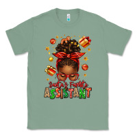 Sage santa's favorite assistant afro messy bun Classic Tee - texasbilliewilder
