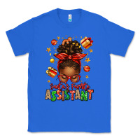 True Royal santa's favorite assistant afro messy bun Classic Tee - texasbilliewilder