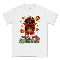 White santa's favorite assistant afro messy bun Classic Tee - texasbilliewilder
