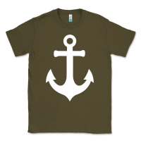 Army Green Boat Anchor for Women n Girls Summer Classic Tee - trangStudio