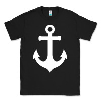 Black Boat Anchor for Women n Girls Summer Classic Tee - trangStudio