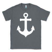 Charcoal Heather Boat Anchor for Women n Girls Summer Classic Tee - trangStudio