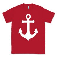 Red Boat Anchor for Women n Girls Summer Classic Tee - trangStudio