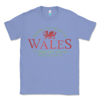 Colony Blue Rugby Welsh Gift Red Dragon Flag of Wales Classic Tee - trangStudio