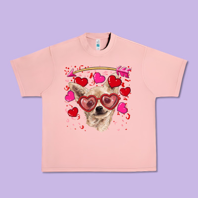 Valentine's Day  Chihuahua Urban Heavy Tee Designed By Ranaportraitstore