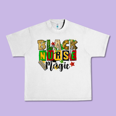Black Nurse Magic Juneteenth Urban Heavy Tee Designed By Cowgirlartshop