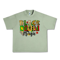 Oil Green black nurse magic juneteenth Urban Heavy Tee - CowGirlArtShop