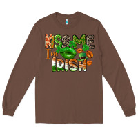 Chestnut Kiss me i am irish St. Patrick's Day Long Sleeve Tee - CowGirlArtShop