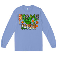 Colony Blue Kiss me i am irish St. Patrick's Day Long Sleeve Tee - CowGirlArtShop