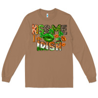 Toasted Coconut Kiss me i am irish St. Patrick's Day Long Sleeve Tee - CowGirlArtShop