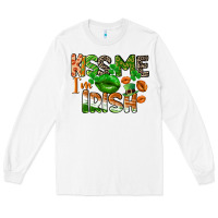 White Kiss me i am irish St. Patrick's Day Long Sleeve Tee - CowGirlArtShop