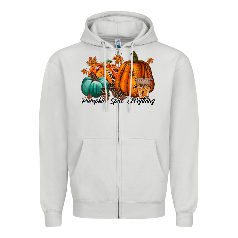 Pumpkin Spice Everthing Zipper Hoodie by RacoonDesign | Teevron