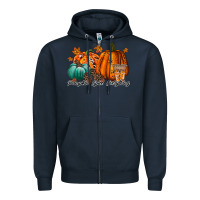 Navy pumpkin spice everthing Zipper Hoodie - RacoonDesign