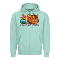 Seafoam pumpkin spice everthing Zipper Hoodie - RacoonDesign