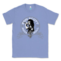 Colony Blue Bon Scott Rock n' Roll Lion Shield Classic Tee - trangStudio