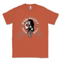 Copper Bon Scott Rock n' Roll Lion Shield Classic Tee - trangStudio
