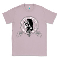 Lilac Bon Scott Rock n' Roll Lion Shield Classic Tee - trangStudio