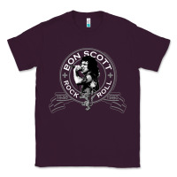 Plum Bon Scott Rock n' Roll Lion Shield Classic Tee - trangStudio