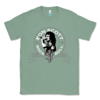 Sage Bon Scott Rock n' Roll Lion Shield Classic Tee - trangStudio