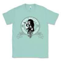 Seafoam Bon Scott Rock n' Roll Lion Shield Classic Tee - trangStudio