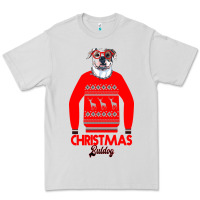 Dove Grey Christmas Buldog Premium Tee - Bettercallsaul