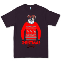 Plum Christmas Buldog Premium Tee - Bettercallsaul