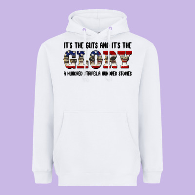 Veteran Glory Heavyweight Hoodie Designed By Barkaloodesign