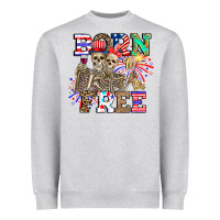Heather Grey boy grandma Heavyweight Sweatshirt - CowhideDigitalArt