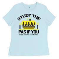 Baby Blue Study the past if you would define the future shi Ladies Tee - Bettercallsaul