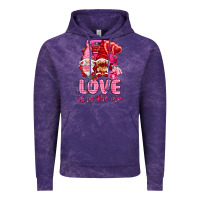 Cloud Purple Love is in the air with gnomies Valentine's Day Vintage Hoodie - HowdyJamesFarm