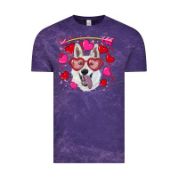 Cloud Purple valentine's day  white shepherd Vintage Tee - RanaPortraitStore