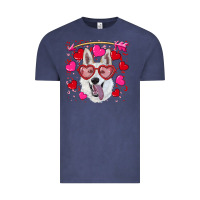Vintage Denim valentine's day  white shepherd Vintage Tee - RanaPortraitStore