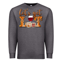 Charcoal Heather let's get lit candles Premium Sweatshirt - BarkalooDesign