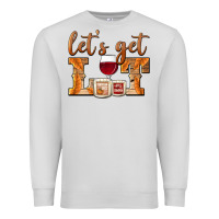 Dove Grey let's get lit candles Premium Sweatshirt - BarkalooDesign
