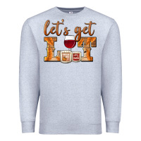 Heather Grey let's get lit candles Premium Sweatshirt - BarkalooDesign