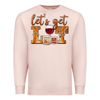 Pale Pink let's get lit candles Premium Sweatshirt - BarkalooDesign