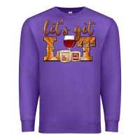 Purple let's get lit candles Premium Sweatshirt - BarkalooDesign