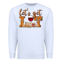 White let's get lit candles Premium Sweatshirt - BarkalooDesign
