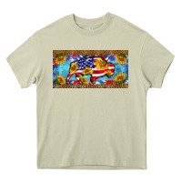 Mossy bison amerıcan flag  license plate template Heavy Core Tee - BarkalooDesign