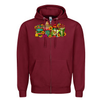 Burgundy mexico drink Zipper Hoodie - RacoonDesign
