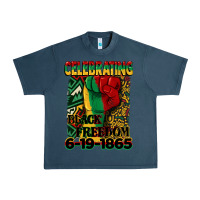 Midnight Navy celebrating black freedom 6 19 1865 juneteenth Urban Heavy Tee - CowGirlArtShop