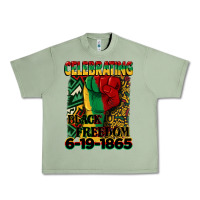 Oil Green celebrating black freedom 6 19 1865 juneteenth Urban Heavy Tee - CowGirlArtShop