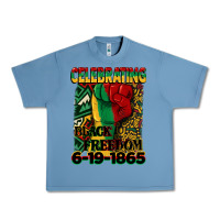 Pebble Blue celebrating black freedom 6 19 1865 juneteenth Urban Heavy Tee - CowGirlArtShop