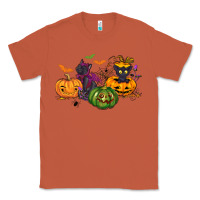 Copper Black cat and pumpkin Classic Tee - NancyCooperArtShop
