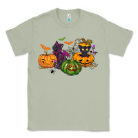 Matcha Black cat and pumpkin Classic Tee - NancyCooperArtShop