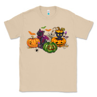 Mushroom Black cat and pumpkin Classic Tee - NancyCooperArtShop