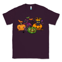 Plum Black cat and pumpkin Classic Tee - NancyCooperArtShop