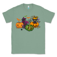 Sage Black cat and pumpkin Classic Tee - NancyCooperArtShop