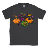 Smoke Black cat and pumpkin Classic Tee - NancyCooperArtShop